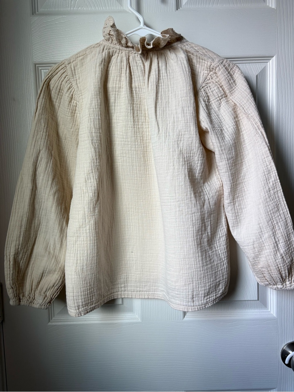 Bebe Organic Girls Ruffle Peasant Top - Picture 3 of 4